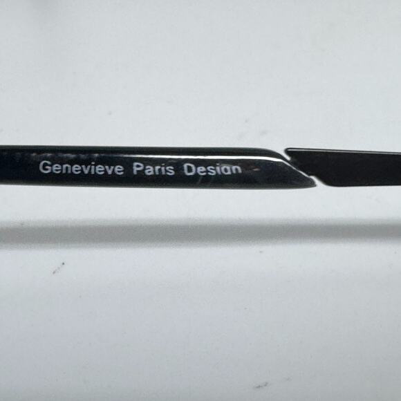 Genevieve Paris Design Eyeglass Frames Matte Black/Silver 51/18/135 17036 - Picture 5 of 7